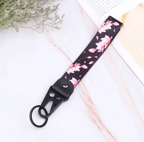 Cherry Blossom Keychain & Lanyard