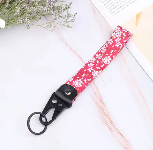 Cherry Blossom Keychain & Lanyard