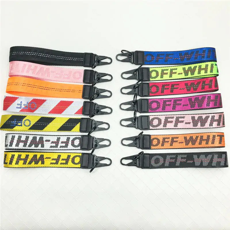 OFF-WHITE Canvas Keychain Lanyard