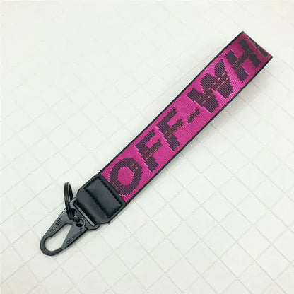 OFF-WHITE Canvas Keychain Lanyard