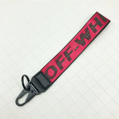 OFF-WHITE Canvas Keychain Lanyard