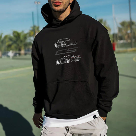 Car Printed Hoodie