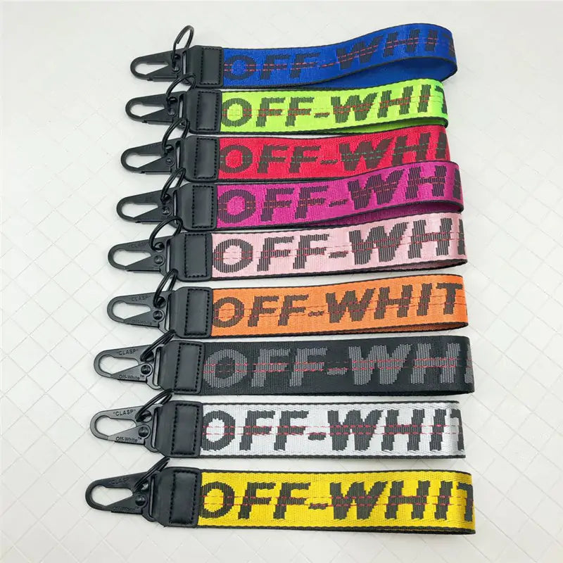 OFF-WHITE Canvas Keychain Lanyard