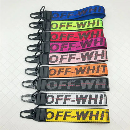 OFF-WHITE Canvas Keychain Lanyard