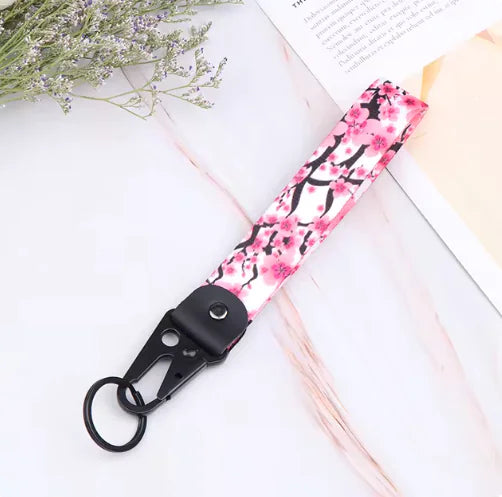 Cherry Blossom Keychain & Lanyard